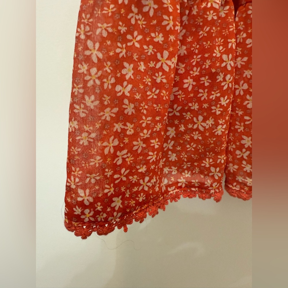 By & By Orange‎ Floral Spaghetti Dress Dress - Picture 9 of 13